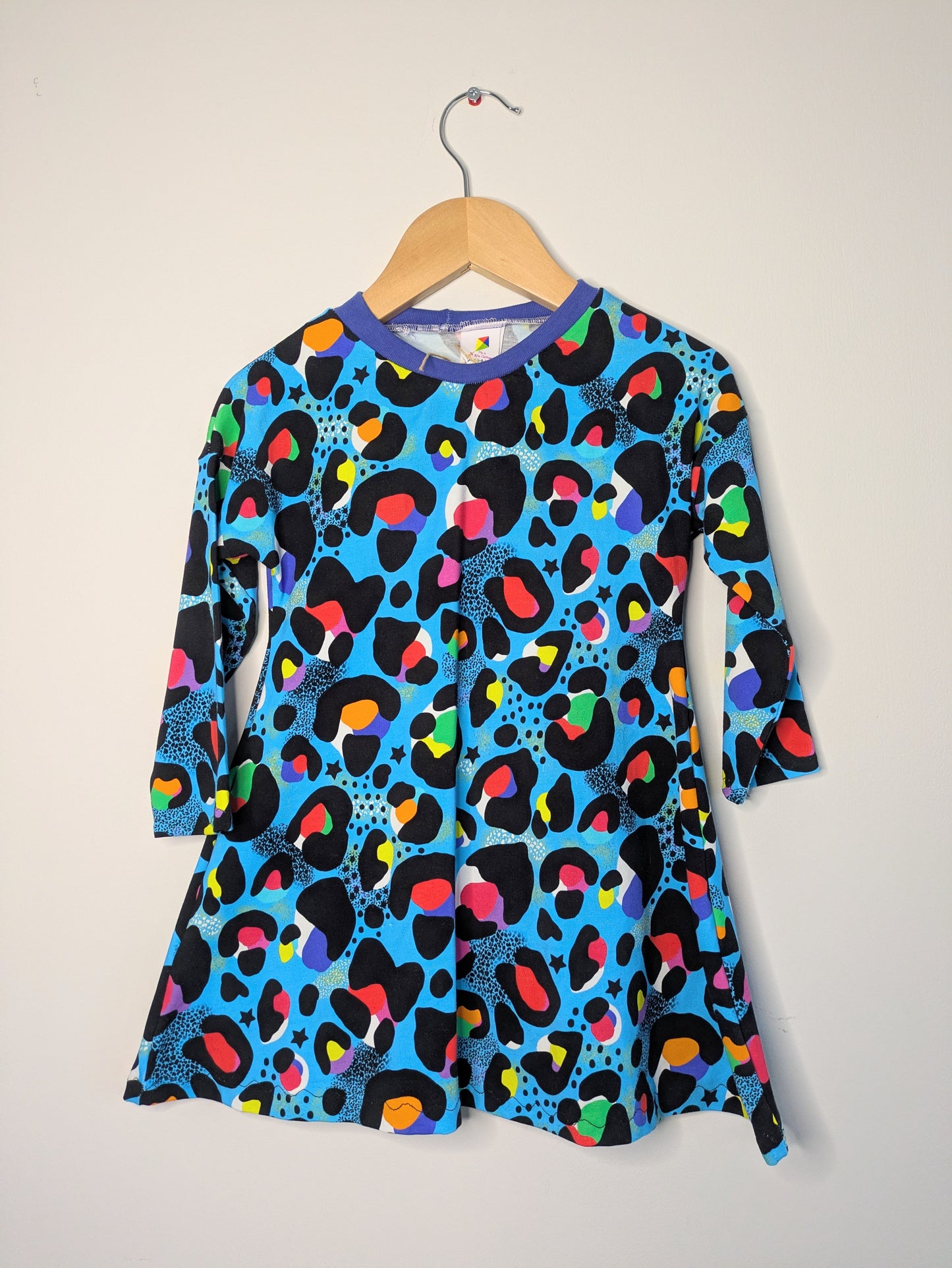 Children's Leopard long sleeved dress