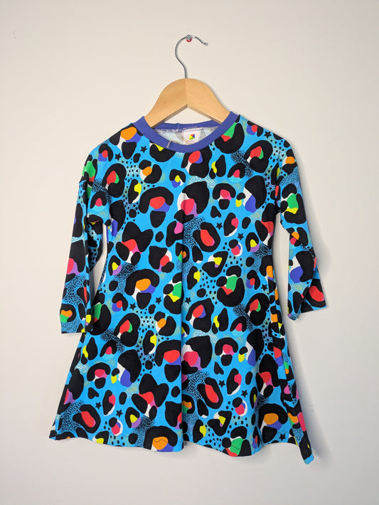 Children's Leopard long sleeved dress