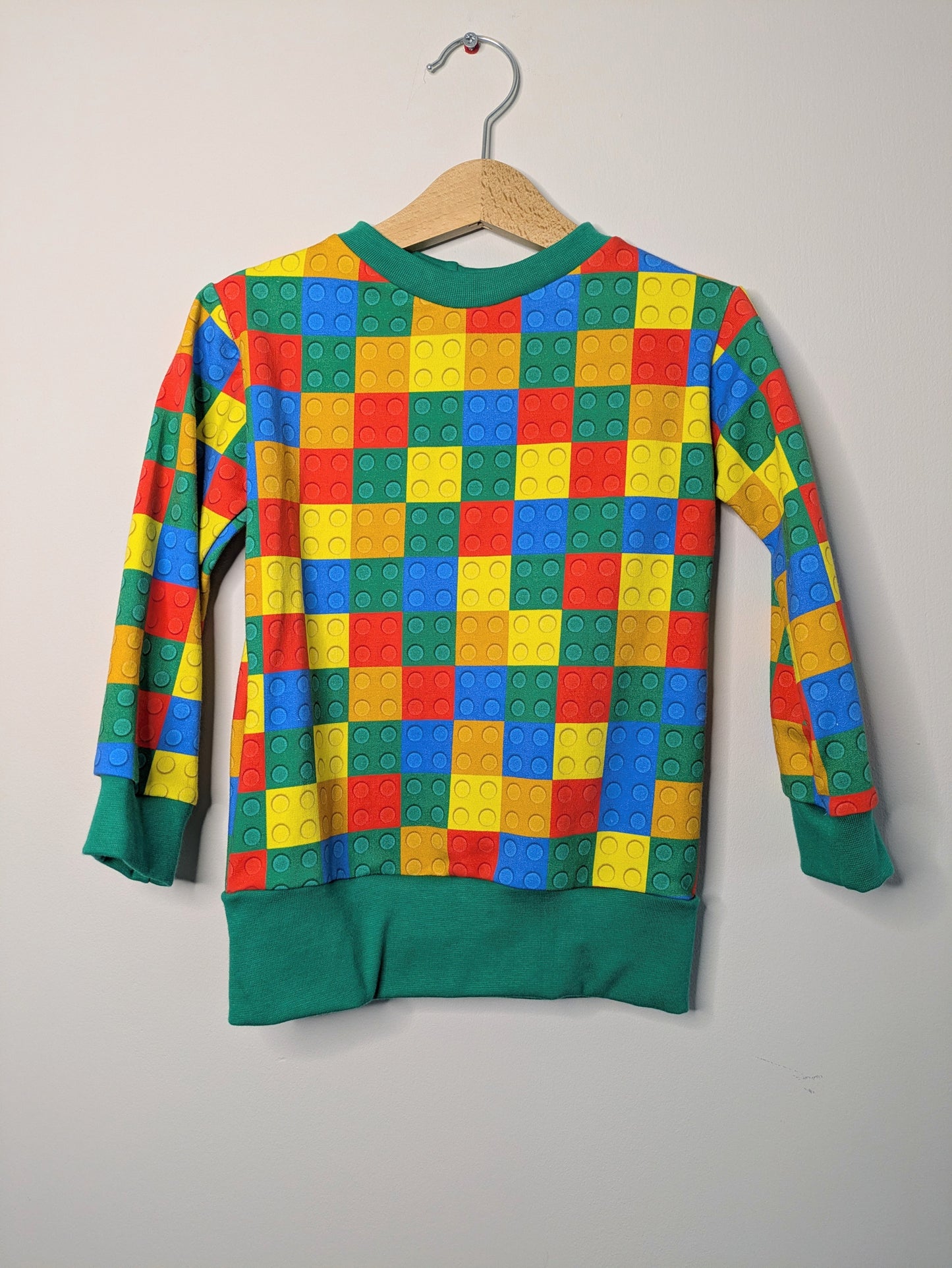 Children's building brick jumper