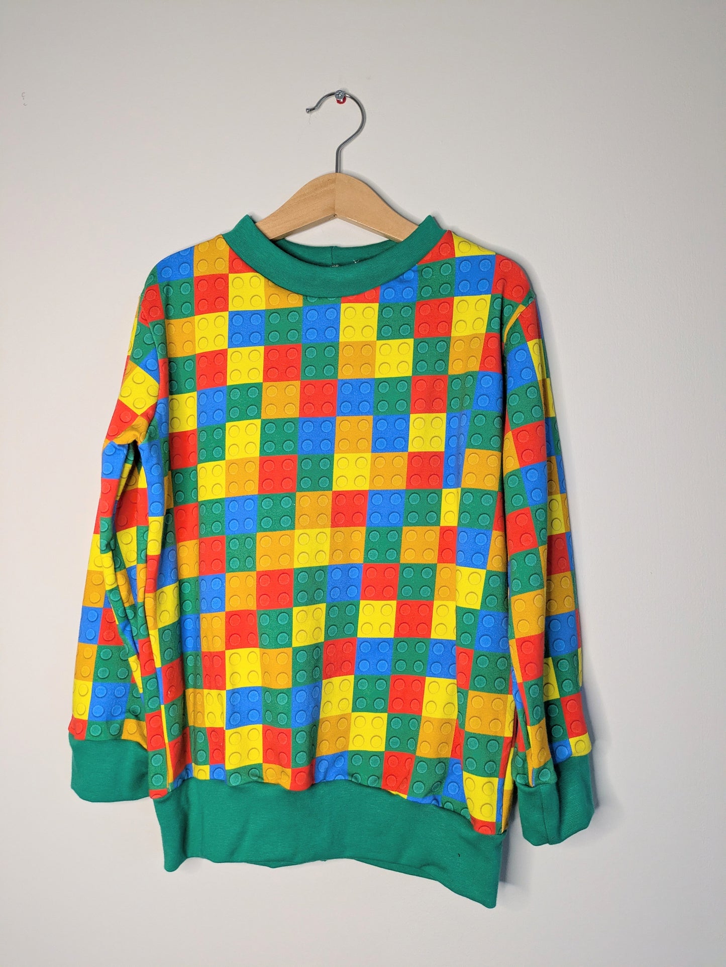 Children's building brick jumper