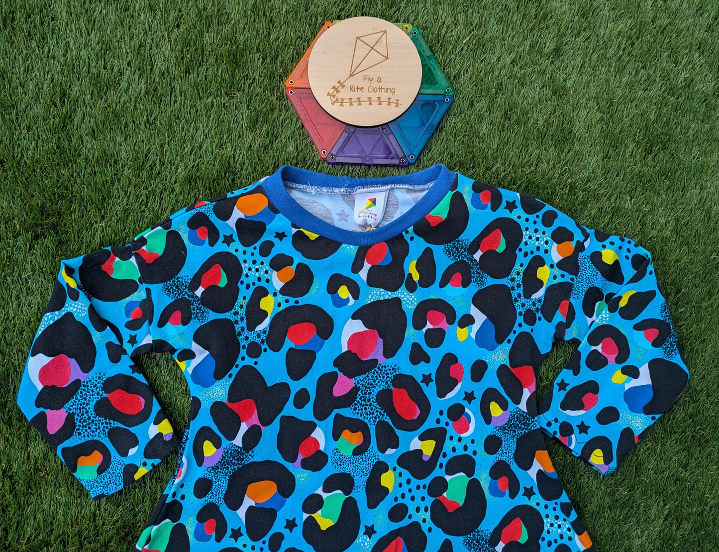Children's Leopard long sleeved dress