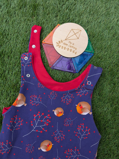 Unisex Grow with me Children's Dungarees - warm fabric!