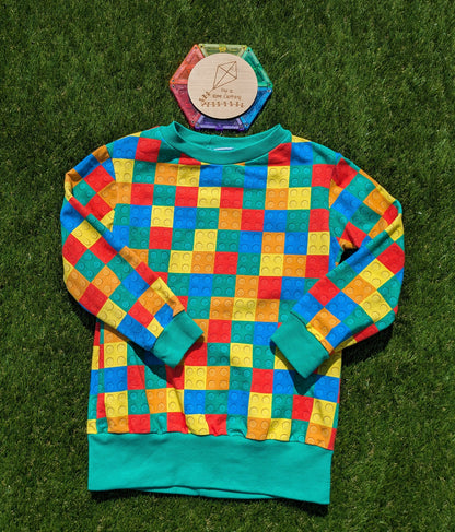 Children's building brick jumper