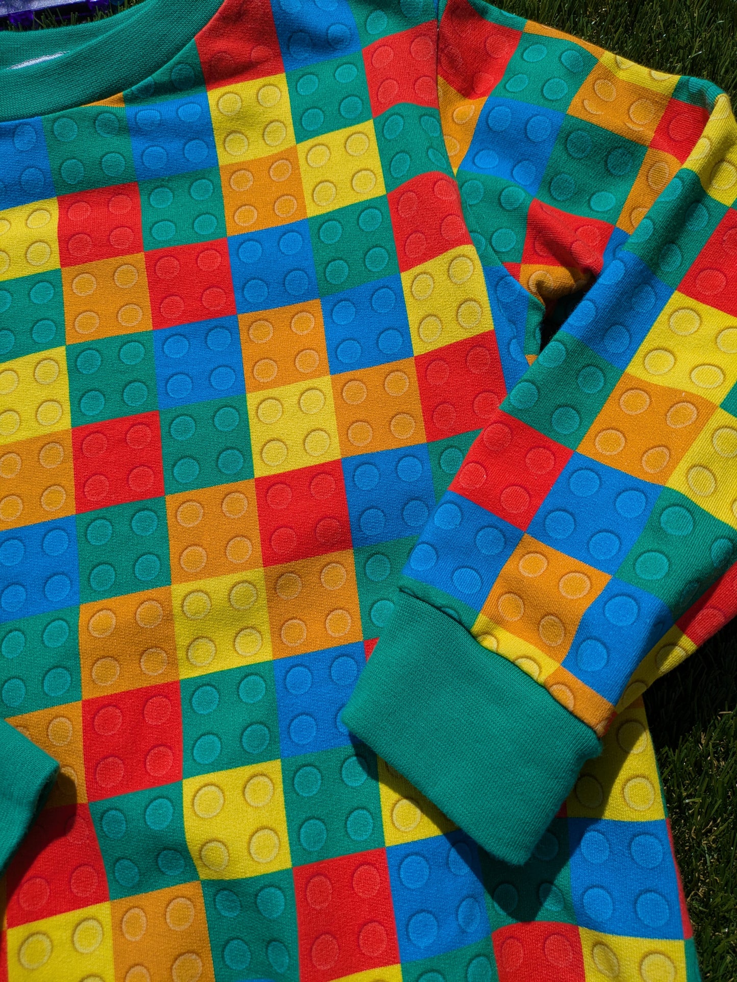 Children's building brick jumper