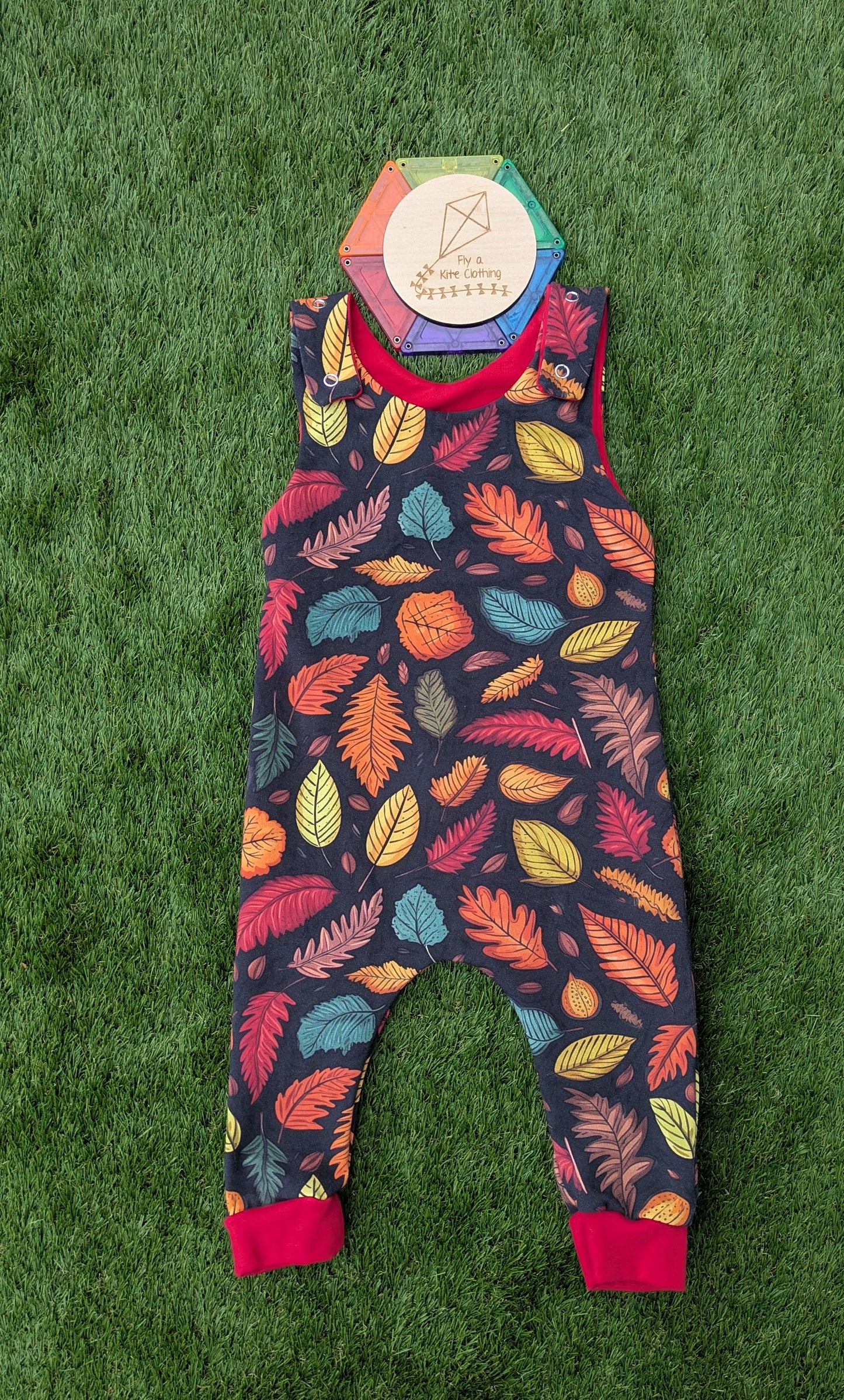 Unisex Grow with me Children's Dungarees - warm brushed