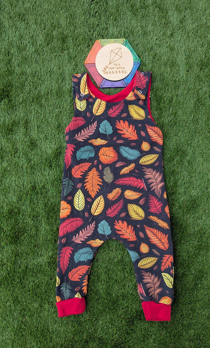 Unisex Grow with me Children's Dungarees - warm brushed