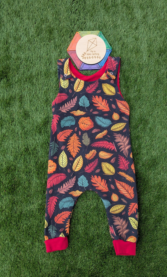 Unisex Grow with me Children's Dungarees - warm brushed