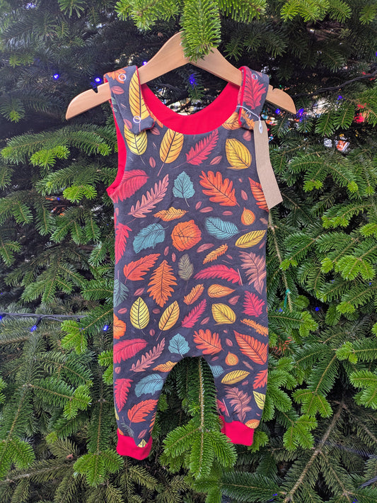 Unisex Grow with me Children's Dungarees - warm brushed